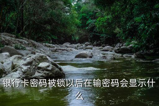 銀行卡密碼被鎖以后在輸密碼會顯示什么