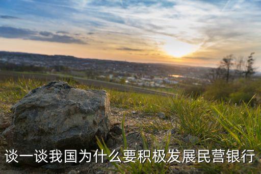 為什么要發(fā)展私人銀行，國(guó)家有很多民營(yíng)銀行了為什么還允許民營(yíng)銀行的建立謝謝
