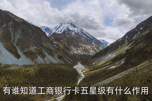 工行5星級服務(wù)有什么用，有誰知道工商銀行卡五星級有什么作用
