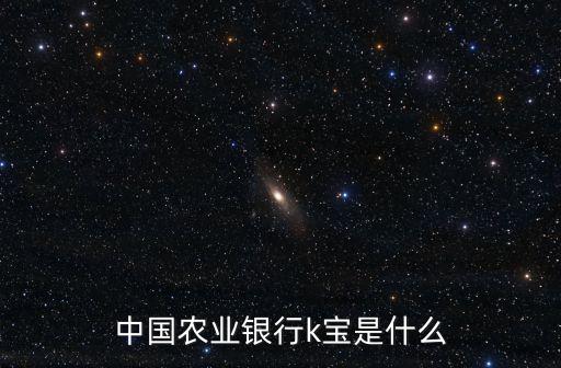 中國(guó)農(nóng)業(yè)銀行k寶是什么