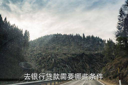 去銀行貸款需要哪些條件