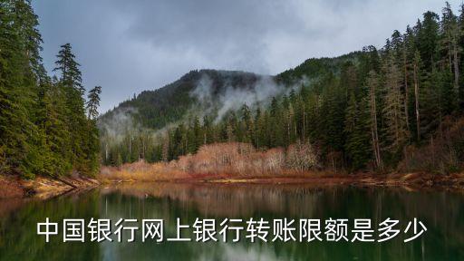 中行網(wǎng)銀有什么限額，中國銀行網(wǎng)銀每天轉賬的限額是多少