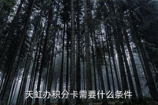 天虹商場(chǎng)積分是什么，天虹辦積分卡需要什么條件