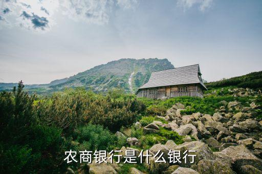 農(nóng)商行卡是什么銀行，農(nóng)商銀行是什么銀行