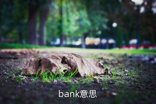 bank意思