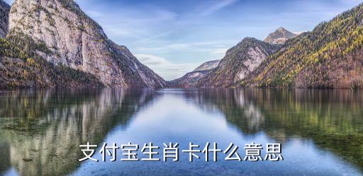 支付寶生肖卡什么意思