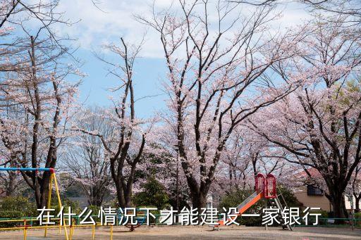建立銀行的條件是什么原因是什么意思，在什么情況下才能建設一家銀行