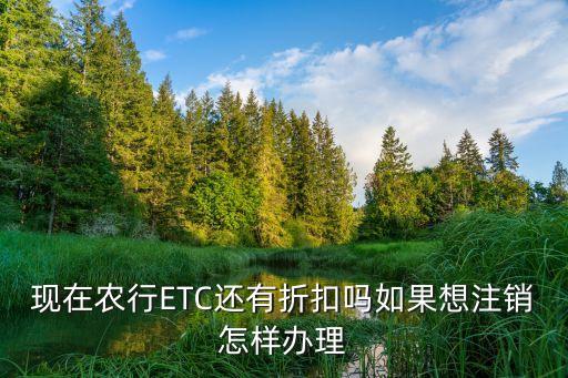 農(nóng)行辦etc有些什么優(yōu)惠政策，現(xiàn)在農(nóng)行ETC還有折扣嗎如果想注銷(xiāo)怎樣辦理...