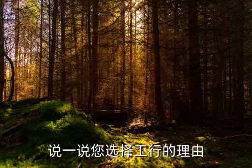 為什么要選擇工商銀行，說一說您選擇工行的理由