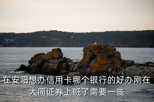安陽(yáng)有什么信用卡銀行，在安陽(yáng)想辦信用卡哪個(gè)銀行的好辦剛在大同證券上班了需要一些