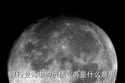 銀行業(yè)務(wù)中的負(fù)債業(yè)務(wù)是什么意思