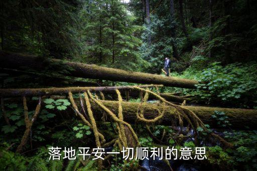 落地平安一切順利的意思