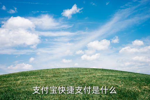 支付寶快速付款是什么意思，支付寶快捷支付是什么