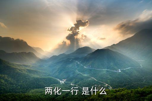 兩化一行 是什么