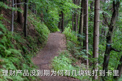理財產(chǎn)品沒到期為何有幾塊錢打到卡里