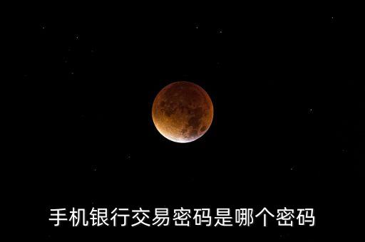 手機(jī)轉(zhuǎn)賬交易密碼是什么密碼是什么，手機(jī)銀行的行內(nèi)轉(zhuǎn)賬的交易密碼是什么密碼