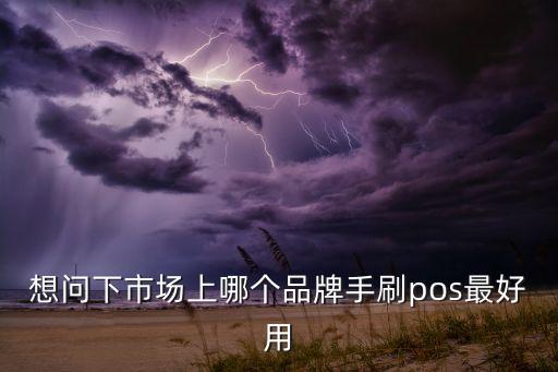 想問下市場上哪個品牌手刷pos最好用
