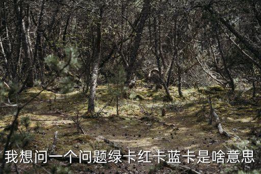 我想問一個(gè)問題綠卡紅卡藍(lán)卡是啥意思