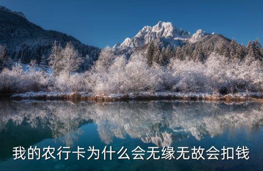 我的農(nóng)行卡為什么會無緣無故會扣錢