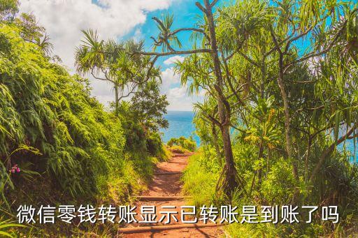 微信零錢轉(zhuǎn)賬顯示已轉(zhuǎn)賬是到賬了嗎
