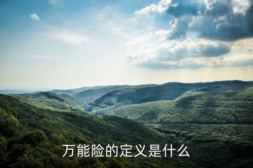 萬能險(xiǎn)的定義是什么