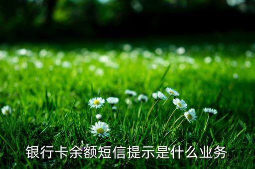 銀行卡余額短信提示是什么業(yè)務(wù)