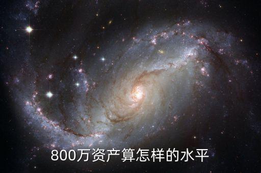 存款800萬什么水平，800萬資產(chǎn)算怎樣的水平