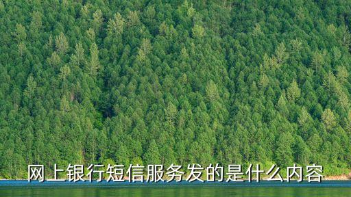 網(wǎng)銀短信提醒是什么情況，網(wǎng)上銀行短信服務(wù)發(fā)的是什么內(nèi)容