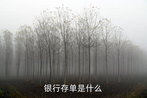 銀行存單是什么