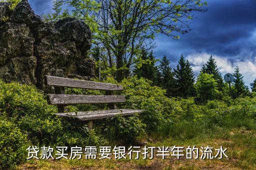 貸款買房需要銀行打半年的流水