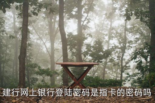 建行網(wǎng)上銀行登陸密碼是指卡的密碼嗎