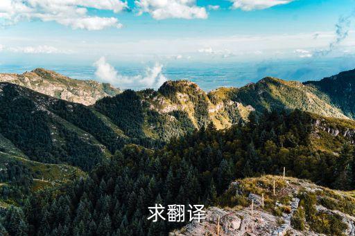 求翻譯