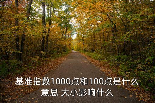 基準(zhǔn)指數(shù)1000點(diǎn)和100點(diǎn)是什么意思 大小影響什么