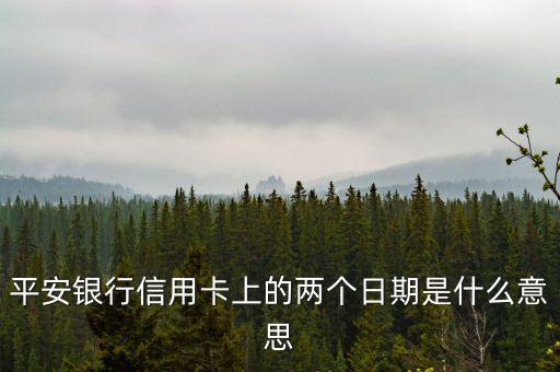 信用卡上面日期是什么意思，金燕卡上面的日期是什么意思