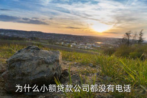 為什么小額貸款公司都沒(méi)有電話