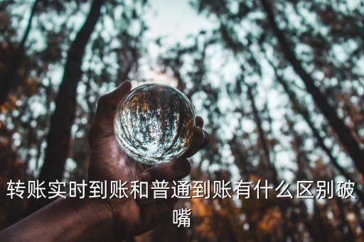 實(shí)時(shí)到賬和普通轉(zhuǎn)賬有什么區(qū)別，廣發(fā)銀行里普通轉(zhuǎn)賬跟實(shí)時(shí)轉(zhuǎn)賬有什么區(qū)別
