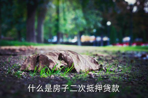 什么是房子二次抵押貸款