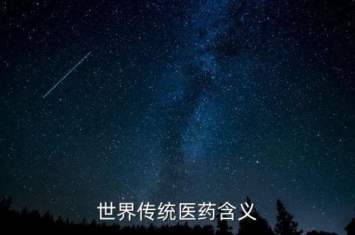 世界傳統(tǒng)醫(yī)藥含義