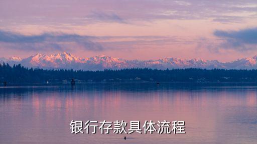 銀行存款具體流程