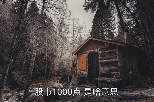 基金指數(shù)1000點(diǎn)是什么，基準(zhǔn)指數(shù)1000點(diǎn)和100點(diǎn)是什么意思 大小影響什么