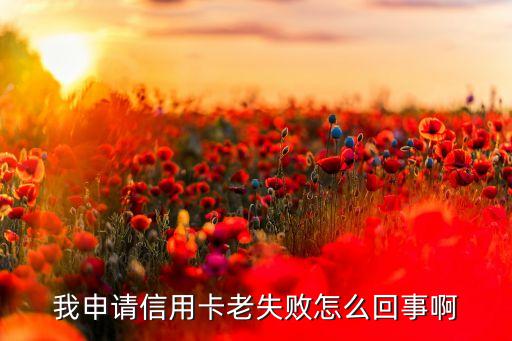 我申請(qǐng)信用卡老失敗怎么回事啊