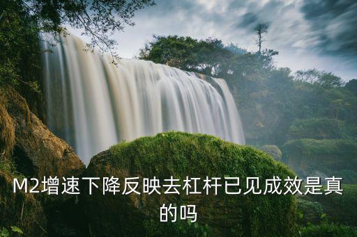 M2增速下降反映去杠桿已見成效是真的嗎