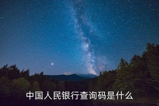 銀行的查詢編號(hào)是什么意思啊，中國(guó)人民銀行查詢碼是什么