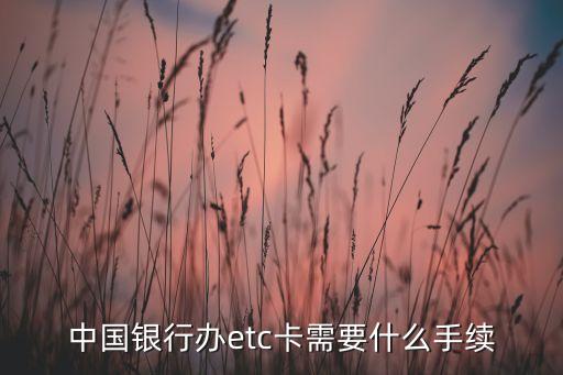 中行辦etc要什么手續(xù)費(fèi)嗎，成都西南交大中國(guó)銀行辦理ETC需要收費(fèi)嗎