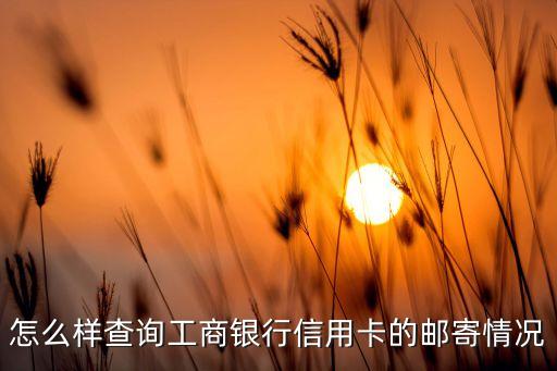 怎么樣查詢工商銀行信用卡的郵寄情況