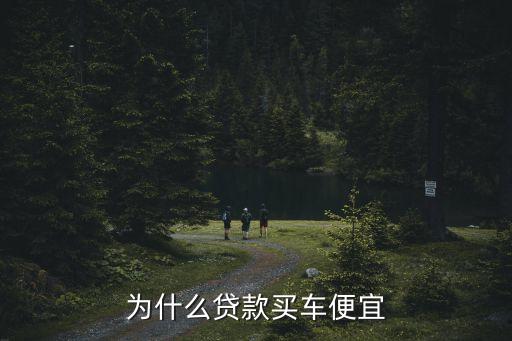 為什么貸款買車便宜