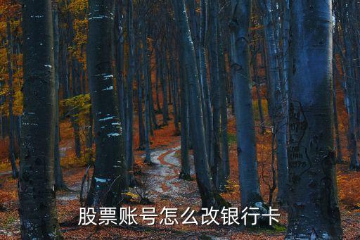 股票賬號怎么改銀行卡