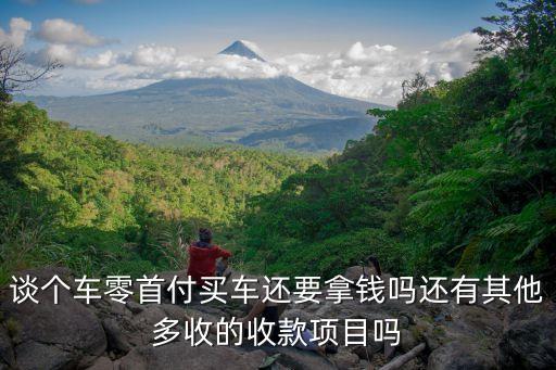 談個(gè)車零首付買車還要拿錢嗎還有其他多收的收款項(xiàng)目嗎