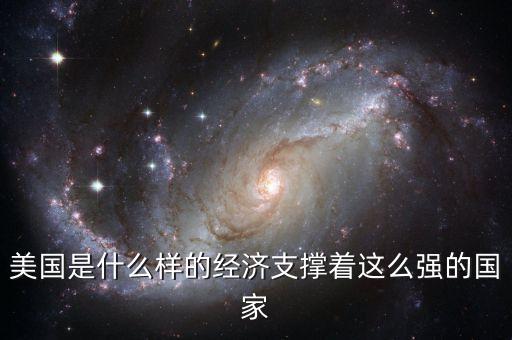 美國是什么樣的經(jīng)濟支撐著這么強的國家
