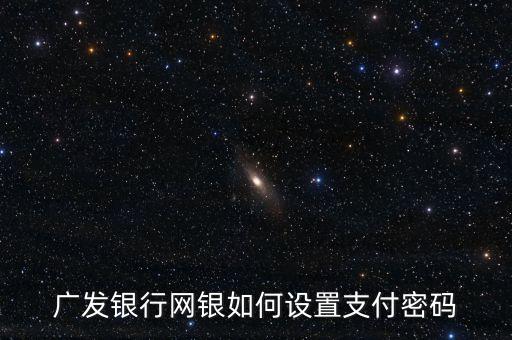 廣發(fā)手機開通網(wǎng)銀支付密碼是什么，網(wǎng)銀開通設(shè)置支付密碼是什么密碼